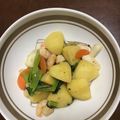 ミドリのカエル's cooksnap of when they made ☆魚介のガーリック炒め☆.