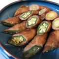 雅味みやび's cooksnap of when they made 下茹で不要！オクラの肉巻き甘酢だれ☆.