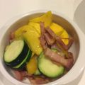 kharmk's cooksnap of when they made コリンキーとズッキーニのベーコンソテー.