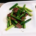 ろ→り→'s cooksnap of when they made ベーコンとにんにくの芽の炒め物.