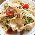 _29hymn's cooksnap of when they made フライパンで♬豚しゃぶのバター醤油パスタ.