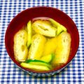 にきけん's cooksnap of when they made 母の味♬きゅうりと油揚げの味噌汁.