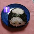 ひトみ's cooksnap of when they made 隠れザビエル君 おにぎり.