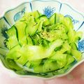 あ～ちゃんさ～ちゃん's cooksnap of when they made 炒めたきゅうりの塩ナムル♪.