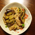 mitsupen's cooksnap of when they made 豚コマとナスとシメジのオイスター炒め.