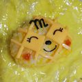 あやか325's cooksnap of when they made 幼稚園のお弁当☆メロンパンナちゃん☆.