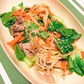 ぱやややん's cooksnap of when they made チンゲン菜と豚肉の和風パスタ.