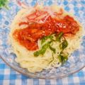 めみたん☆'s cooksnap of when they made キムチとカニカマのピリ辛ぶっかけ素麺♪.