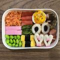 ma___111's cooksnap of when they made 女子高生お弁当★ハートのかまぼこ.