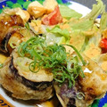 にょっキ's cooksnap of when they made 茄子のはさみ揚げ＊甘酢あんかけ&カレー塩.