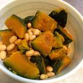 べクーべ's cooksnap of when they made レンジで簡単！カボチャと大豆の煮物.