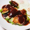 あゆまま1227's cooksnap of when they made ピーマンの肉詰め☆鶏ミンチ！簡単！.