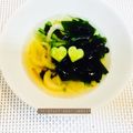 賀古遥's cooksnap of when they made ニンニクとセロリのわかめスープ.