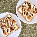 ふたごゆき's cooksnap of when they made チョコバナナのふわとろマシュマロトースト.