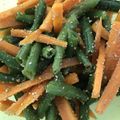ばなちゃん666's cooksnap of when they made ＊さやいんげんと人参のゴマかつお節和え＊.