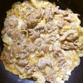 こりんごたん's cooksnap of when they made 楽で簡単！甘辛豚の卵とじ.