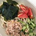 ちはるき27's cooksnap of when they made 出汁を効かせたマヨ無し醤油味サラダうどん.