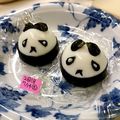 暴走インコ's cooksnap of when they made キャラ弁☆ゆで卵でクマパンダおにぎり.