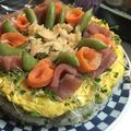 kotahoo's cooksnap of when they made 簡単！お寿司ケーキ！ひなまつりにも.