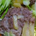 土日料理する人's cooksnap of when they made おじゃがの千切りハンバーグ.