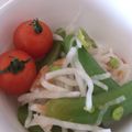 ごーあい's cooksnap of when they made スナップエンドウと大根の梅サラダ.