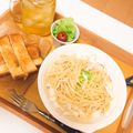 のんちごはん♡'s cooksnap of when they made 長いもと梅のパスタ.