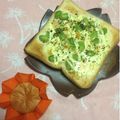 ぽぽきゅ's cooksnap of when they made 枝豆の塩・青海苔チーズトースト.