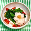 にきけん's cooksnap of when they made ほうれん草とトマトの豆腐サラダ♪.