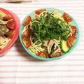 かなハル's cooksnap of when they made 冷たい麺弁当　キノコとツナの冷製パスタ.