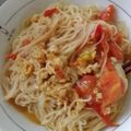 ポポポポポフィ〜♡'s cooksnap of when they made 麺つゆで♪トマトと卵のそうめんチャンプル.