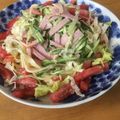 サトミッチ's cooksnap of when they made めっちゃ簡単‼︎ごまだれ冷しゃぶパスタ☆.