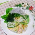 クックI7I5L1☆'s cooksnap of when they made 冷やし麺にキュウリで重増し♪ダイエット♪.