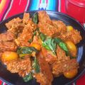 papikun's cooksnap of when they made イタリアンチックなハンバーグチーズ炒め☆.