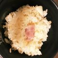 ☆たつりえ☆'s cooksnap of when they made ニンニクごろごろ炊き込みご飯.