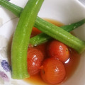 カピバラのお嫁さん's cooksnap of when they made トマトとオクラのだし浸し.