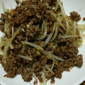 pink＆blak's cooksnap of when they made ひき肉ともやしの本だし炒め.