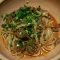 おいちゃんこっぺ's cooksnap of when they made 汁なし坦々うどん！！.