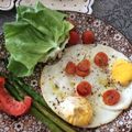 Amalka's cooksnap of when they made トマトとオリーブ油で目玉焼き.