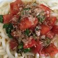 さっちんちゃん729's cooksnap of when they made トマトとオクラのピリッと冷うどん.