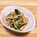 hasena's cooksnap of when they made 水菜とエノキの和え物.