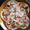 comma's cooksnap of when they made 余った餃子の皮で簡単☆ピザ.
