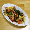 puniＫ's cooksnap of when they made 塩昆布で♪簡単トマト入りニラ玉.