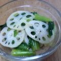 櫻井愛's cooksnap of when they made 蓮根とチンゲン菜のピリ辛ごまだれ炒め.
