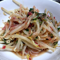 ゆんちゃ＊'s cooksnap of when they made もやしの梅大葉和え.