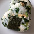 amileamila's cooksnap of when they made ”大根葉の油和え”でおにぎり♪.