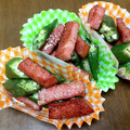 ＊＊天然水＊＊'s cooksnap of when they made オクラと厚切りベーコンのバター炒め.
