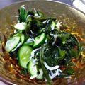 酒を飲みたい's cooksnap of when they made きゅうりとワカメの酢の物.