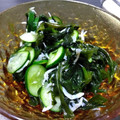 酒を飲みたい's cooksnap of when they made きゅうりとワカメの酢の物.