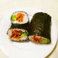 harutomi's cooksnap of when they made 大豆のお肉で満足感◎ベジ寿司ブリトー.