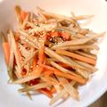 ◉’’•）あかさん's cooksnap of when they made きんぴらごぼう.